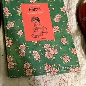 Frida Kahlo Biographic Graphic Novel Floral Book - graphic! Nudity!